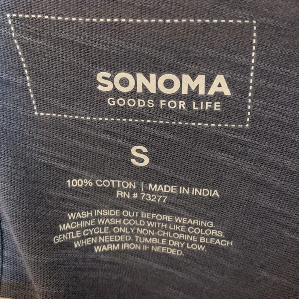 Sonoma Blue Babydoll Eyelet Accent Tee - Picture 3 of 3